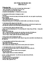 Đề cương ôn thi học kì I Địa lí lớp 8